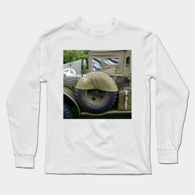 Dodge WC, wartime truck. 'Beeps', vintage war vehicles Long Sleeve T-Shirt by JonDelorme